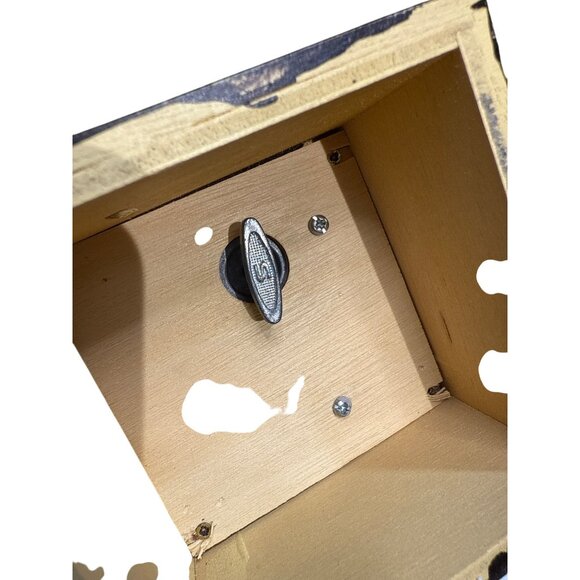 Holliday Themed Vintage Dancing Clown Wooden Music Box With Christmas Tree And T - Picture 6 of 10